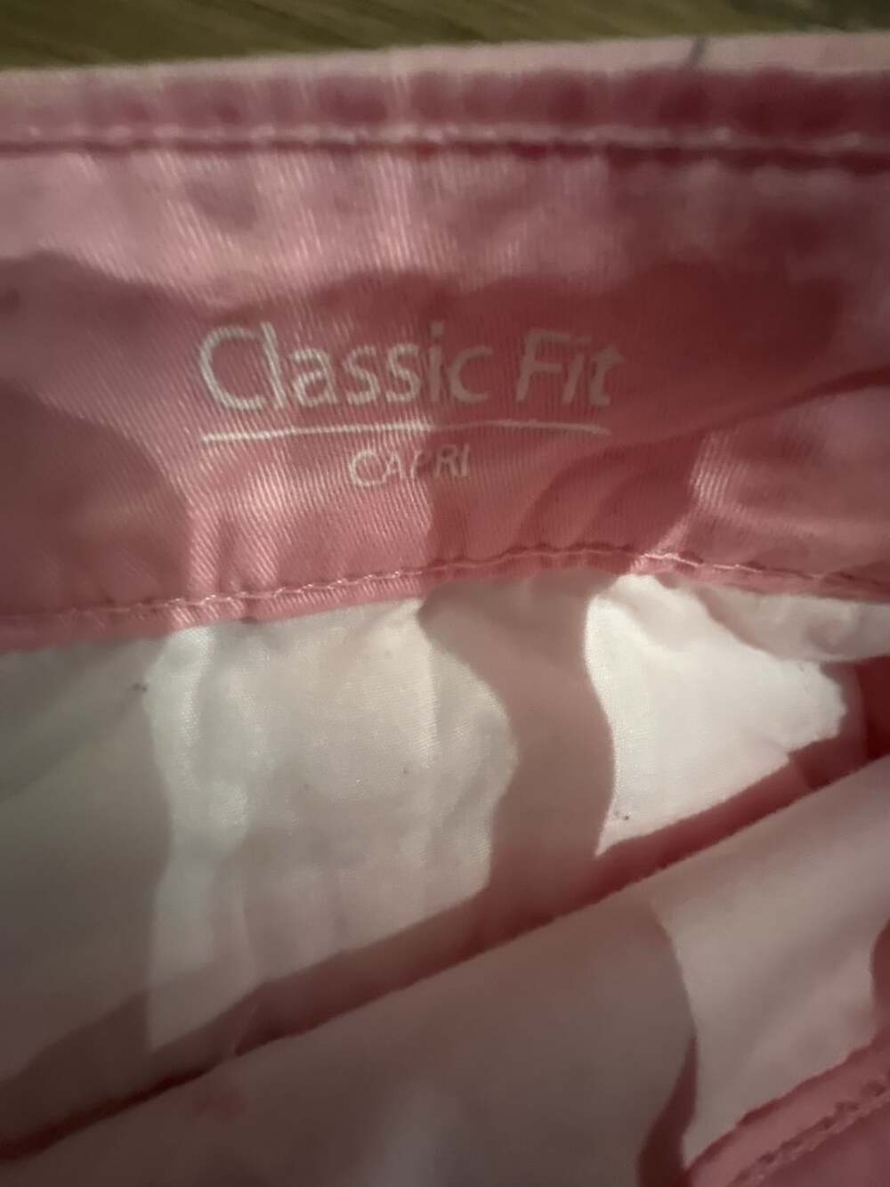 Croft & Barrow Classic Fit Capri Pants Size 8 Pink Stretch Cotton - Picture 4 of 6
